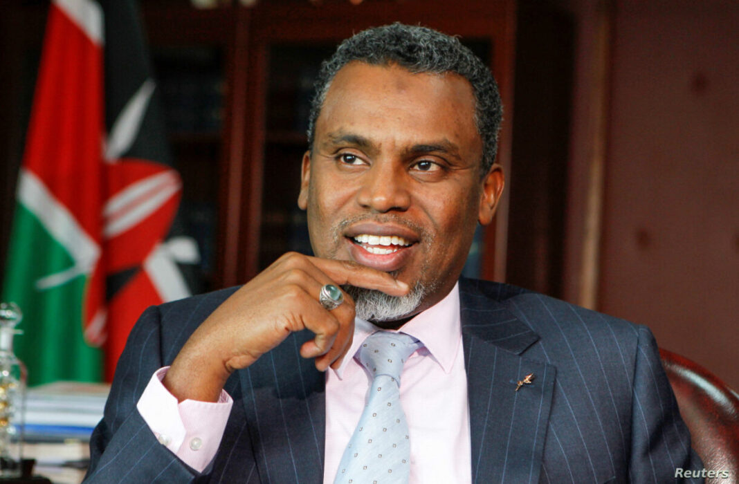 Kenya's Director of Public Prosecutions Noordin Haji speaks during a Reuters interview at his office in Nairobi