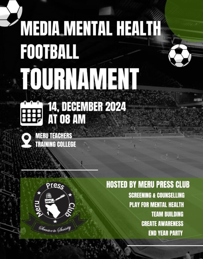 Meru Press Club set to hold a mental health awareness tournament