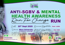 Leaders Rally Behind Meru Press Club Anti-SGBV & Mental Health Run