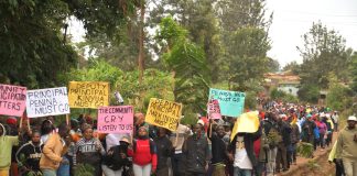 NKABUNE RESIDENTS RENEW PROTESTS, DEMAND REMOVAL OF INSTITUTE MANAGEMENT