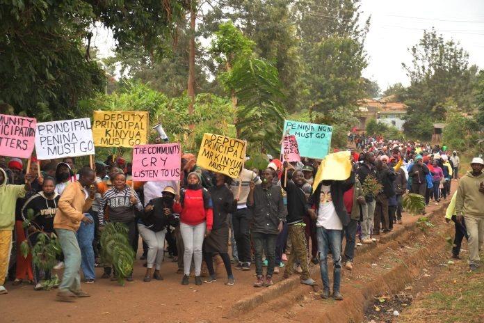 NKABUNE RESIDENTS RENEW PROTESTS, DEMAND REMOVAL OF INSTITUTE MANAGEMENT